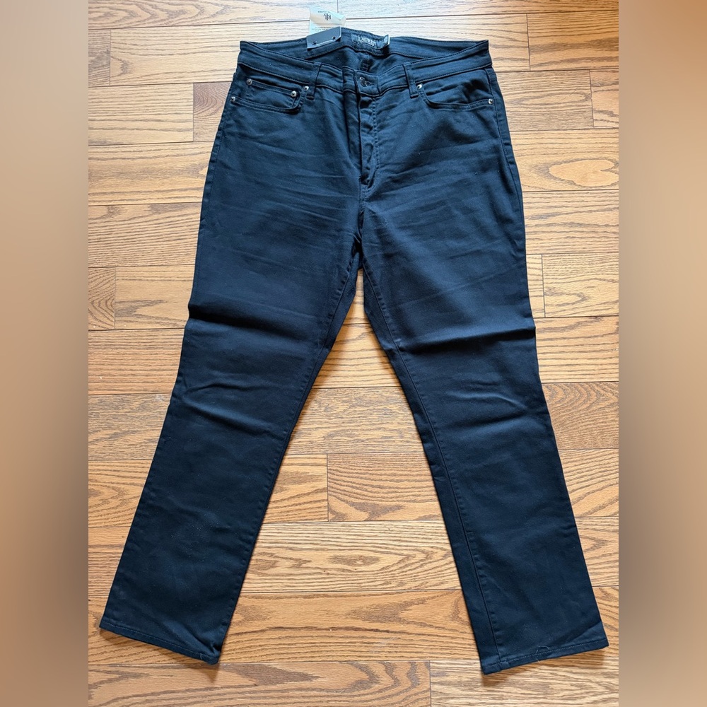 Lauren Ralph Lauren Women's Black Straight Leg Jeans